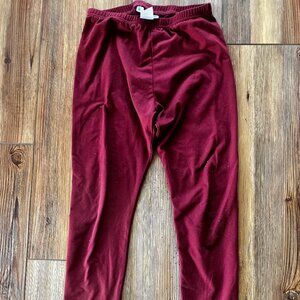 Girls size 8/10 Burgundy Leggings DotDotSmile